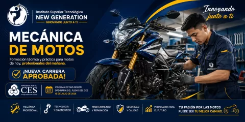 ¡Nueva carrera aprobada! El IST New Generation fortalece su oferta académica con Mecánica de Motos