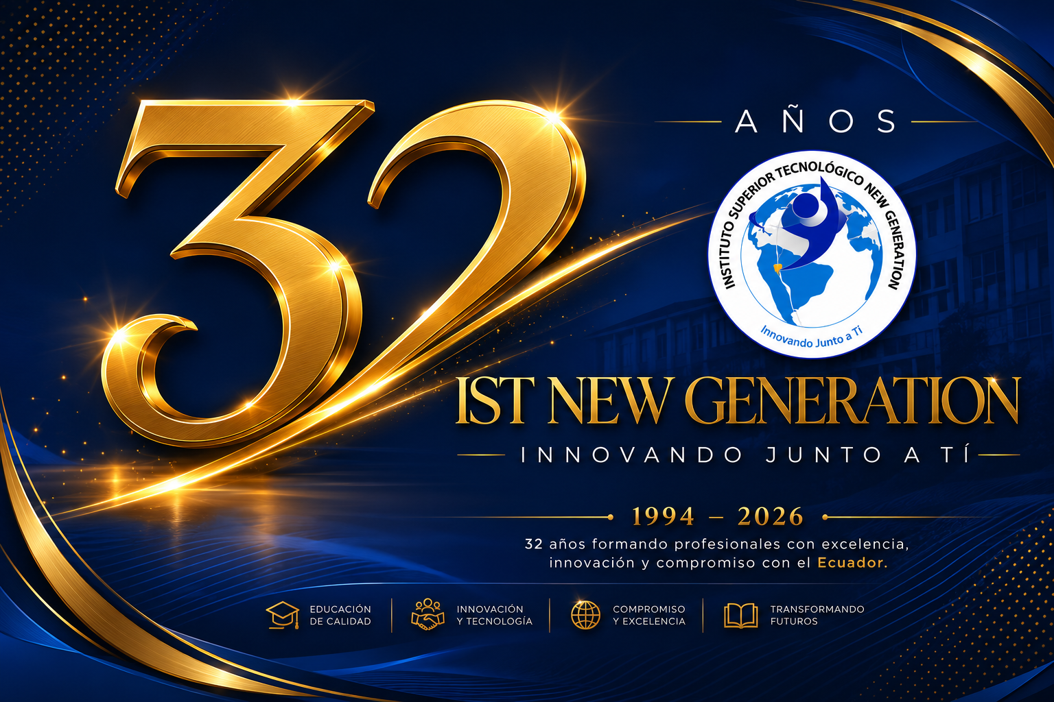 IST New Generation celebra 32 años de excelencia académica, innovación y compromiso con el Ecuador